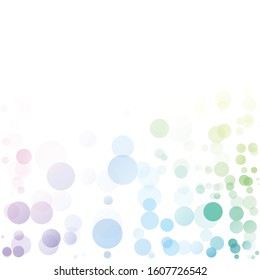 Bubbles Circle Dots Unique Colorful Bright Vector Background