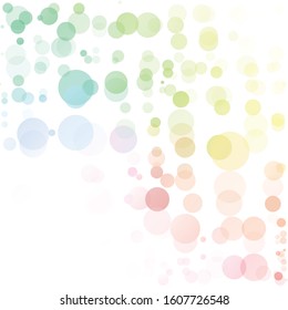 Bubbles Circle Dots Unique Colorful Bright Vector Background