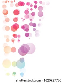 Bubbles Circle Dots Unique Colorful Bright Vector Background