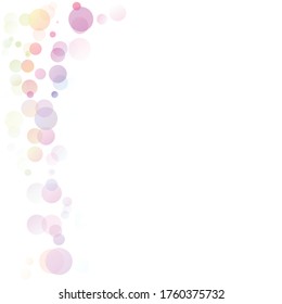 Las Burbujas Círculo Puntos Únicos Coloridos Fondo Vector Brillante
