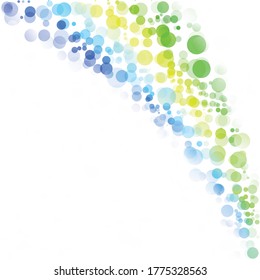 Bubbles Circle Dots Unique Colorful Bright Vector Background