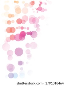 Bubbles Circle Dots Unique Colorful Bright Vector Background