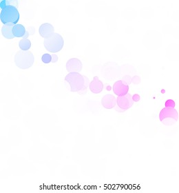Bubbles Circle Dots Unique Colorful Bright Vector Background