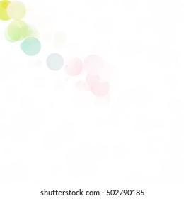Bubbles Circle Dots Unique Colorful Bright Vector Background