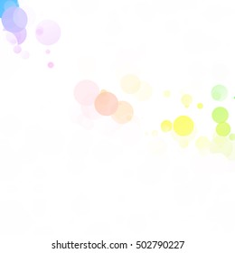 Bubbles Circle Dots Unique Colorful Bright Vector Background
