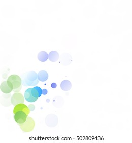 Bubbles Circle Dots Unique Colorful Bright Vector Background