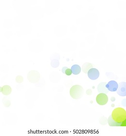 Bubbles Circle Dots Unique Colorful Bright Vector Background