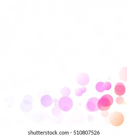 Bubbles Circle Dots Unique Colorful Bright Vector Background