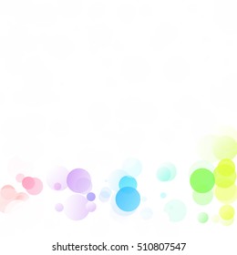 Bubbles Circle Dots Unique Colorful Bright Vector Background