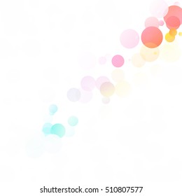 Bubbles Circle Dots Unique Colorful Bright Vector Background