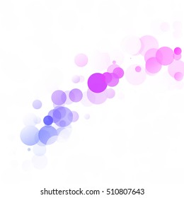 Bubbles Circle Dots Unique Colorful Bright Vector Background