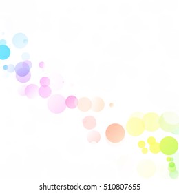 Bubbles Circle Dots Unique Colorful Bright Vector Background