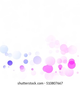 Bubbles Circle Dots Unique Colorful Bright Vector Background
