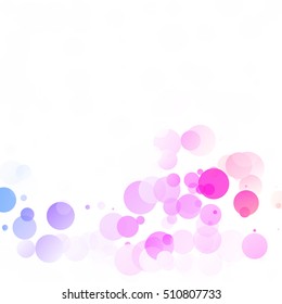 Bubbles Circle Dots Unique Colorful Bright Vector Background