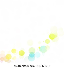 Bubbles Circle Dots Unique Colorful Bright Vector Background