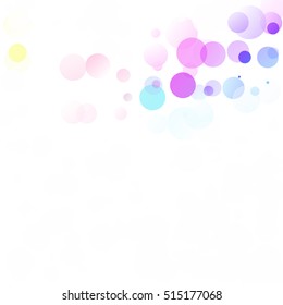 Bubbles Circle Dots Unique Colorful Bright Vector Background