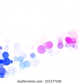 Bubbles Circle Dots Unique Colorful Bright Vector Background