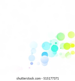 Bubbles Circle Dots Unique Colorful Bright Vector Background