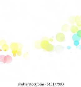 Bubbles Circle Dots Unique Colorful Bright Vector Background