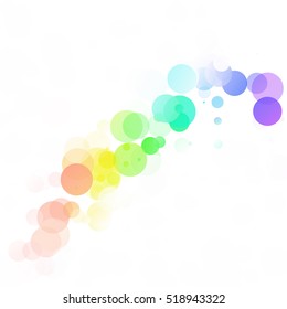 Bubbles Circle Dots Unique Colorful Bright Vector Background