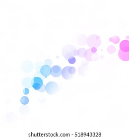Bubbles Circle Dots Unique Colorful Bright Vector Background