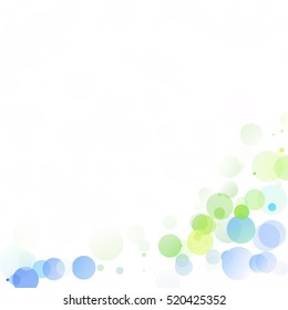 Bubbles Circle Dots Unique Colorful Bright Vector Background