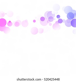 Bubbles Circle Dots Unique Colorful Bright Vector Background