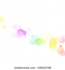 Bubbles Circle Dots Unique Colorful Bright Vector Background