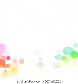 Bubbles Circle Dots Unique Colorful Bright Vector Background
