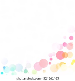 Bubbles Circle Dots Unique Colorful Bright Vector Background