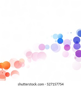 Bubbles Circle Dots Unique Colorful Bright Vector Background