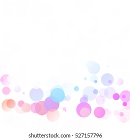 Bubbles Circle Dots Unique Colorful Bright Vector Background