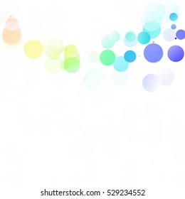 Bubbles Circle Dots Unique Colorful Bright Vector Background