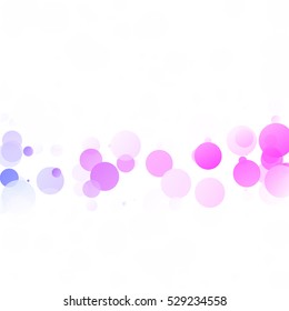 Bubbles Circle Dots Unique Colorful Bright Vector Background