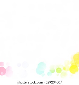 Bubbles Circle Dots Unique Colorful Bright Vector Background