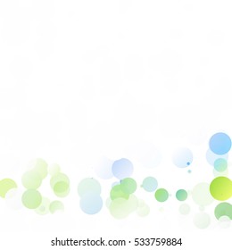Bubbles Circle Dots Unique Colorful Bright Vector Background