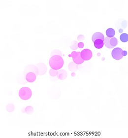 Bubbles Circle Dots Unique Colorful Bright Vector Background