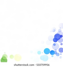 Bubbles Circle Dots Unique Colorful Bright Vector Background