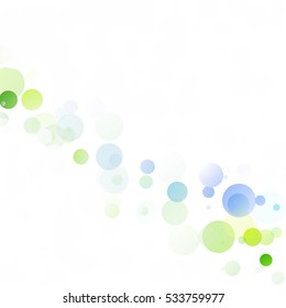 Bubbles Circle Dots Unique Colorful Bright Vector Background