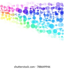 Bubbles Circle Dots Unique Colorful Bright Vector Background