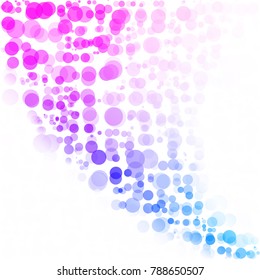 Bubbles Circle Dots Unique Colorful Bright Vector Background