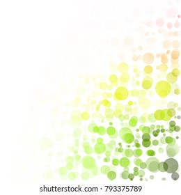 Bubbles Circle Dots Unique Colorful Bright Vector Background