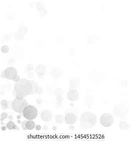 Bubbles Circle Dots Unique Gray Bright Vector Background