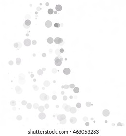Bubbles Circle Dots Unique Gray White Bright Vector Background