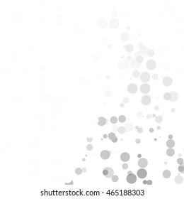 Bubbles Circle Dots Unique Gray White Bright Vector Background