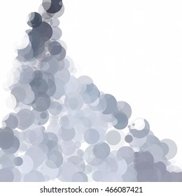 Bubbles Circle Dots Unique Gray White Bright Vector Background