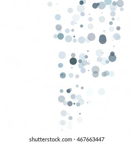 Bubbles Circle Dots Unique Gray White Bright Vector Background