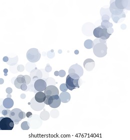 Bubbles Circle Dots Unique Gray White Bright Vector Background