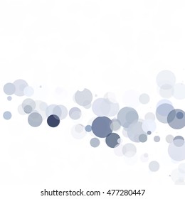 Bubbles Circle Dots Unique Gray White Bright Vector Background