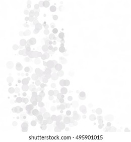 Bubbles Circle Dots Unique Gray White Bright Vector Background